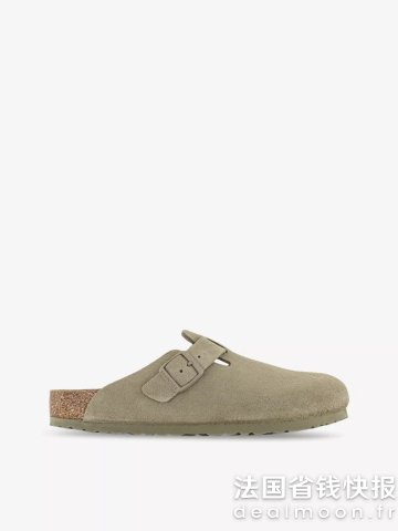 BirkenstockBoston 压纹麂皮拖鞋