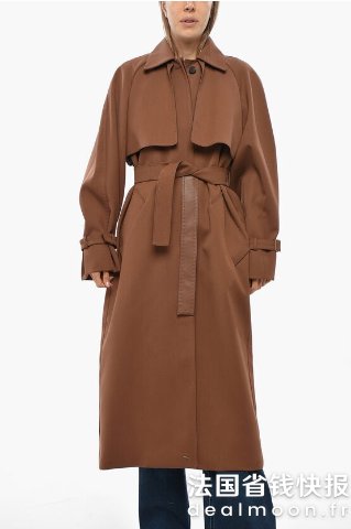 Max Mara羊毛混纺风衣