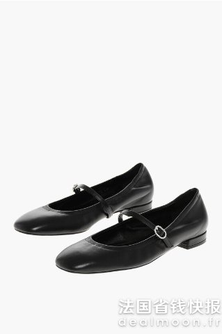 Stuart WeitzmanMary Jane CLARIS 芭蕾平底鞋 皮革鞋底