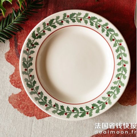 Emma BridgewaterTiny Holly 小号边盘 6.5英寸