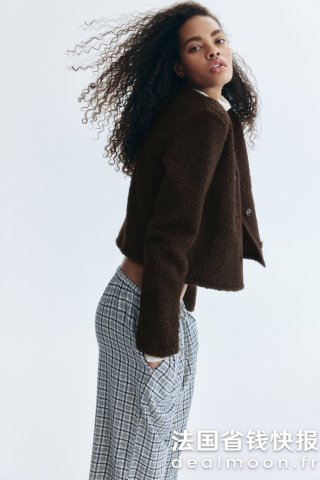 H&MTeddy 羊羔绒开衫