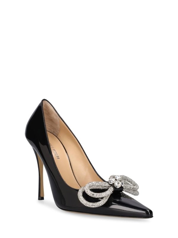 Double Bow漆皮高跟鞋110mm