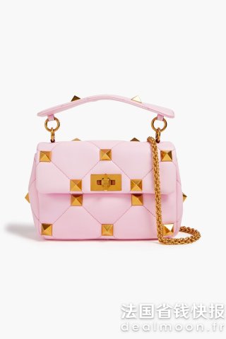 valentino Roman Stud 绗缝皮革单肩包