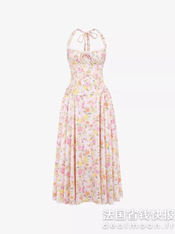 DealmoonHOUSE OF CB Adabella 绑脖连衣裙 中长款