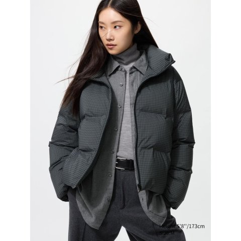 UNIQLO 女短款无缝羽绒夹克