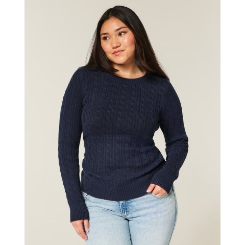 Icon 扭花圆领毛衣