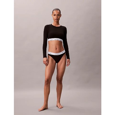 Calvin KleinIcon 长袖棉莫代尔T恤