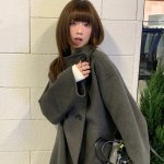 Cider 必备韩风大衣外套！围巾大衣€23