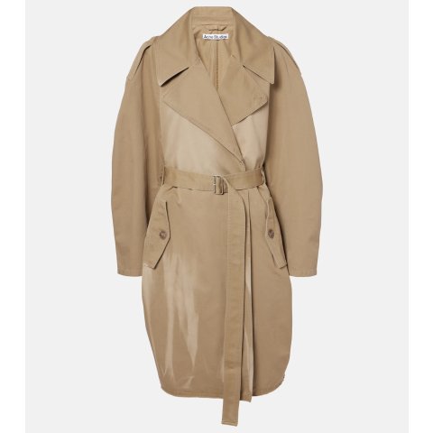 纯棉斜纹风衣外套