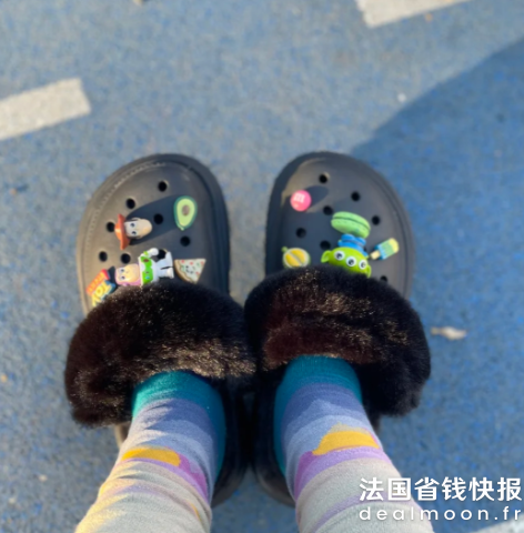 Crocs加绒雪屋厚底鞋