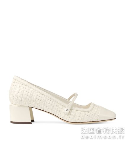 Jimmy ChooElisa Mary Jane 编织高跟鞋