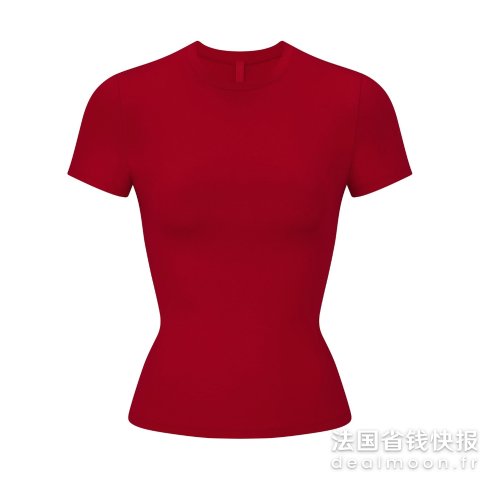 skims 棉质紧身短袖T恤 女