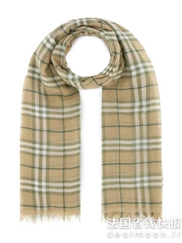 Burberry格纹围巾羊毛款