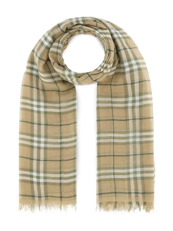 格纹围巾羊毛款