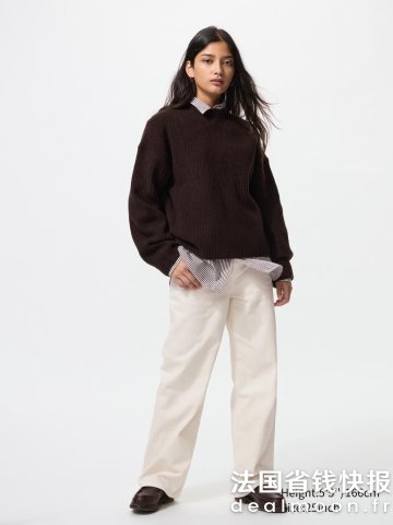 UniqloUNIQLO 女士宽直筒牛仔裤