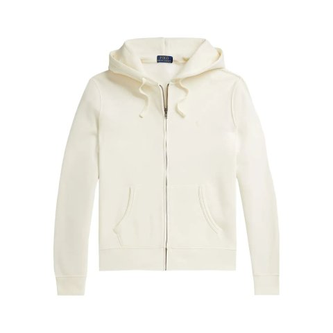 奶白色小马长袖帽衫