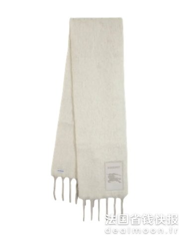 Burberry拉绒logo标牌围巾