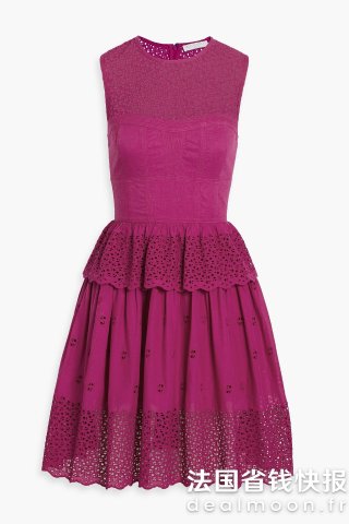 Ulla JohnsonJessa 镂空棉迷你连衣裙