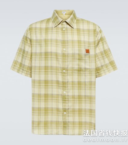 Loewe格纹纱布衬衫