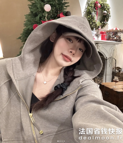 Lululemon同款无帽款！@马达加斯加的strawberryScuba 半拉链高领宽松外套