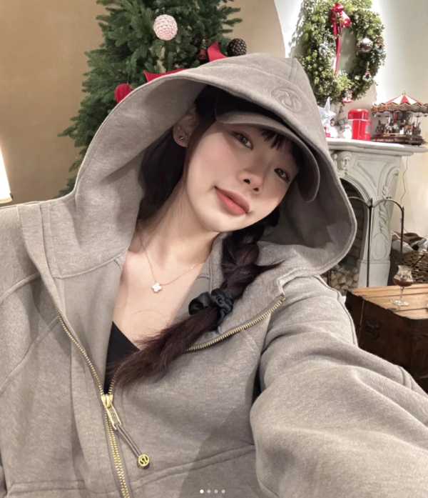 Scuba 半拉链高领宽松外套