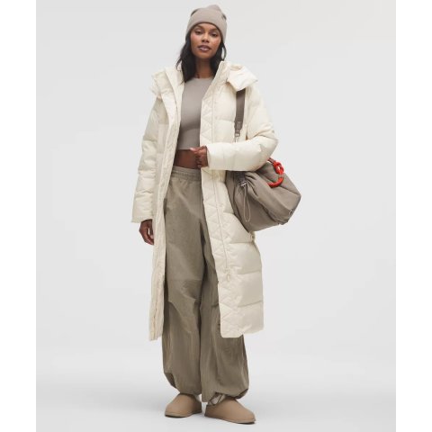Wunder Puff 长款羽绒服 象牙白