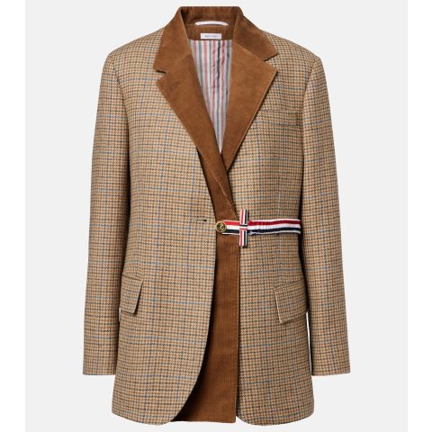 Thom BrowneGunclub 千鸟格羊毛西装外套