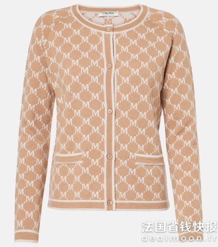 HALBKREISTivoli 羊毛羊绒提花开衫