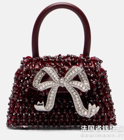 Self-PortraitBow Micro 珠饰皮革托特包