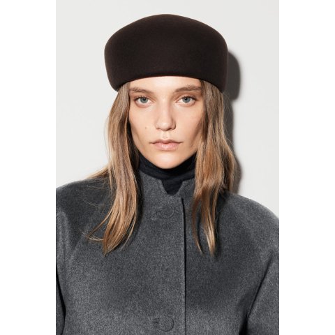 雕塑款羊毛贝雷帽