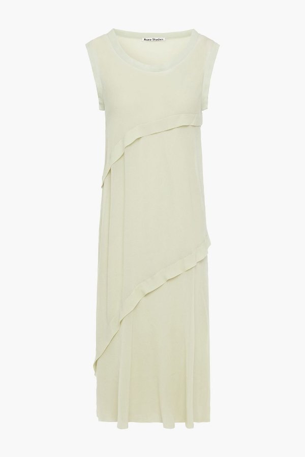 雪纺拼接连衣裙