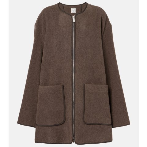 羊毛混纺短夹克