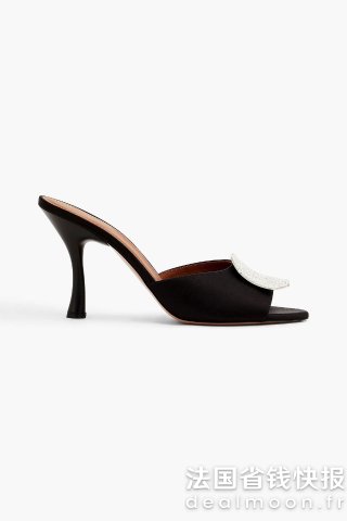 MALONE SOULIERSJosia 水晶缀饰缎面穆勒鞋