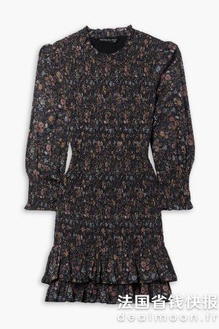 Veronica BeardFarha 花卉棉质迷你连衣裙