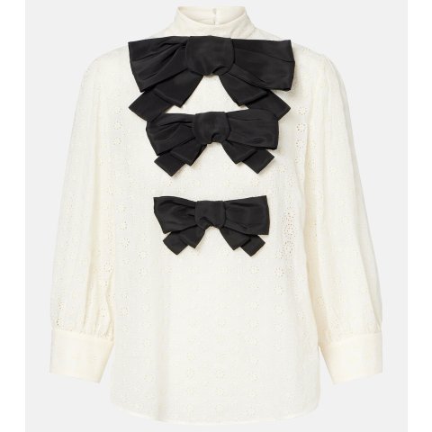 Mossi 蝴蝶结棉质上衣