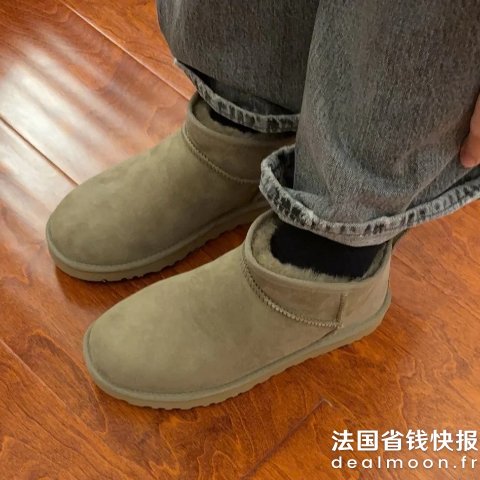 UGG成人款€169=变相7折！35码捡漏Classic Ultra Mini 短靴 