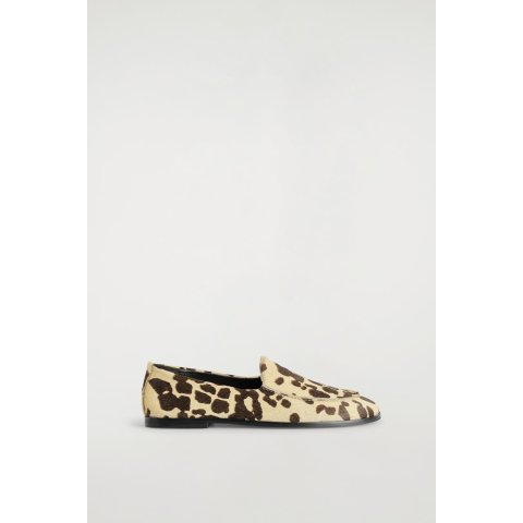 动物纹小牛皮乐福鞋