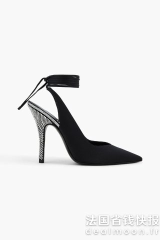 Venus105 水晶缀饰缎面高跟鞋