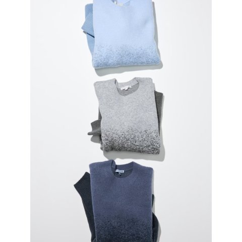 UNIQLO 渐变羊毛圆领毛衣