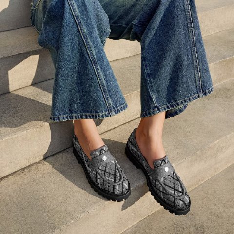 Francesca 圆头厚底乐福鞋