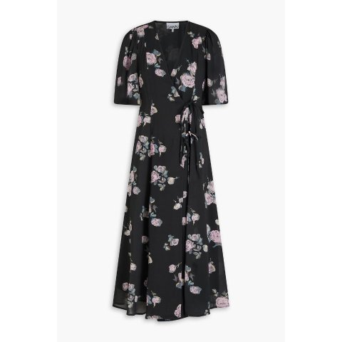 印花连衣裙 中长款