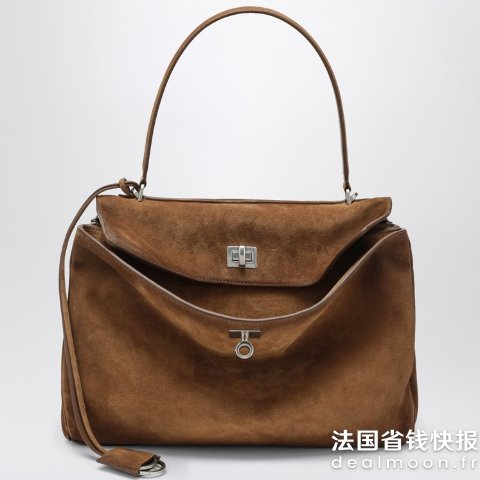 BalenciagaRodeo 中号米色麂皮包