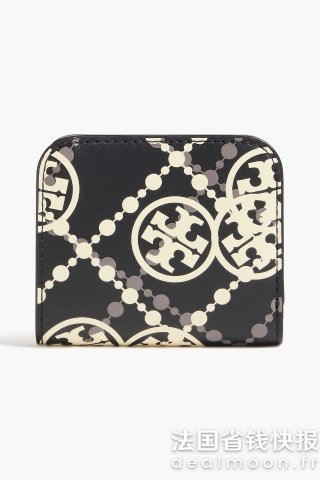 Tory BurchT Monogram 印花皮革钱包