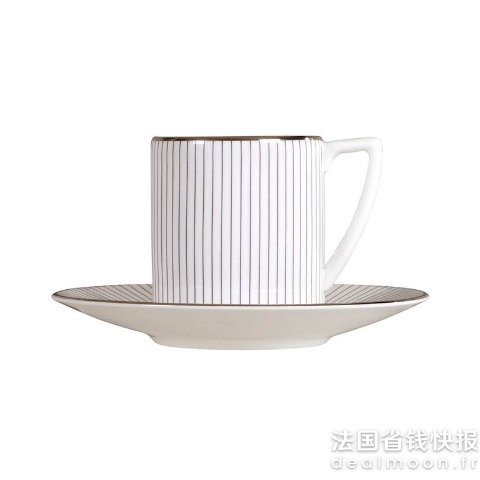 Wedgwood细条纹咖啡杯+杯碟