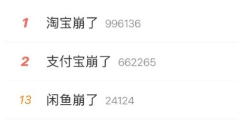 史诗级宕机！淘宝支付宝闲鱼三大应用集体崩了！网友：付了钱没订单，客服排队9000人