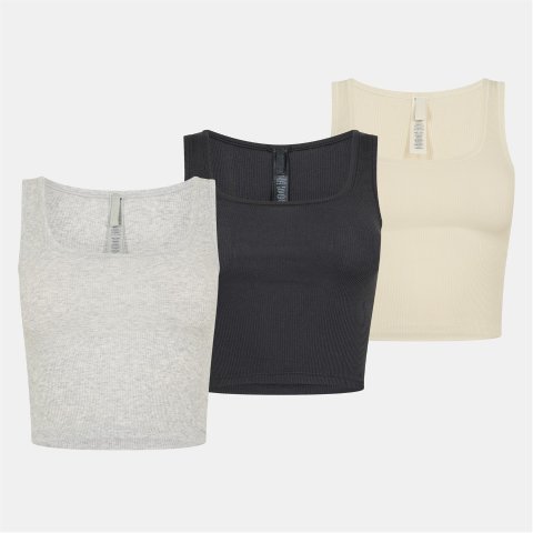 skims 女士棉质背心 3件装