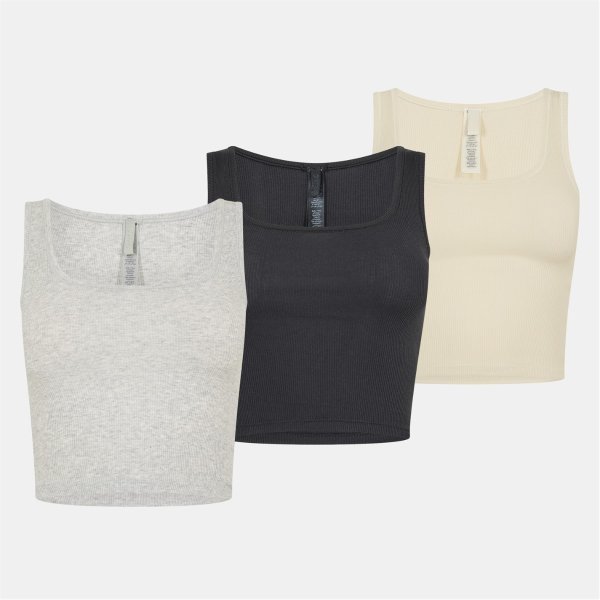 skims 女士棉质背心 3件装
