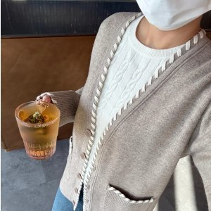 Whipstitched 针织开衫