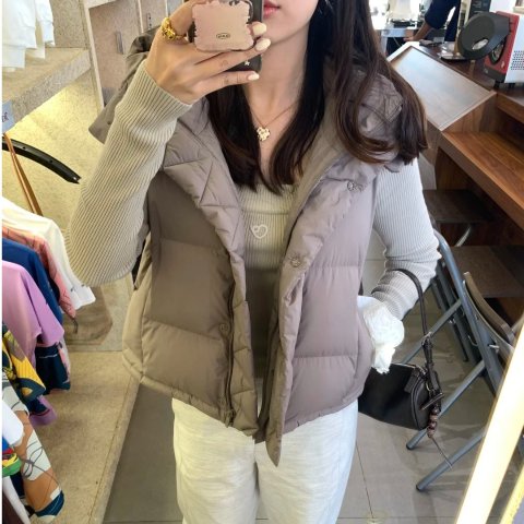 Wunder Puff 短款羽绒马甲 600蓬