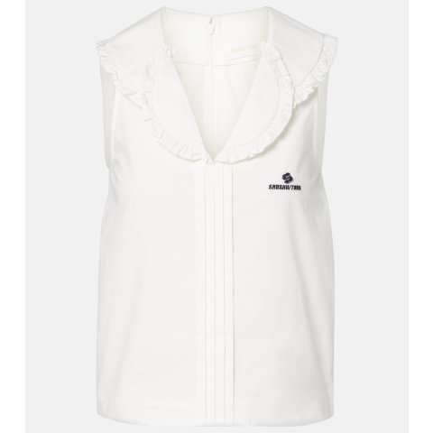 ShuShu/Tong荷叶边棉质上衣